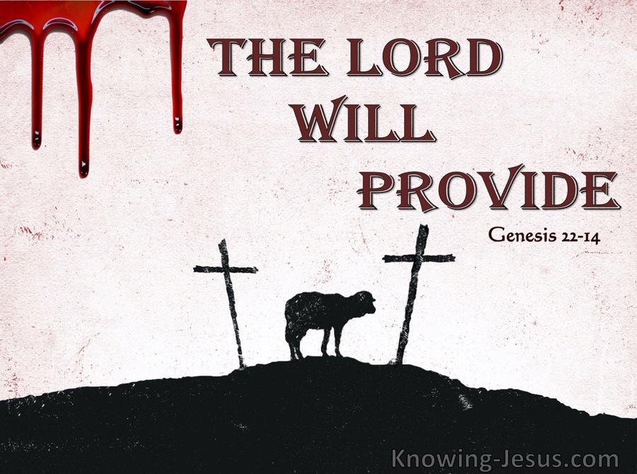 Genesis 22:14 The Lord Will Provide (maroon)